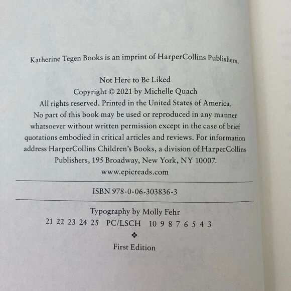 Not Here to Be Liked by Michelle Quach (2021, Hardcover) - Picture 3 of 14